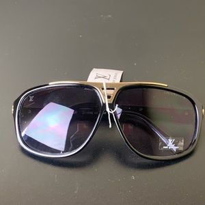 New Mens Sunglasses Black & Gold